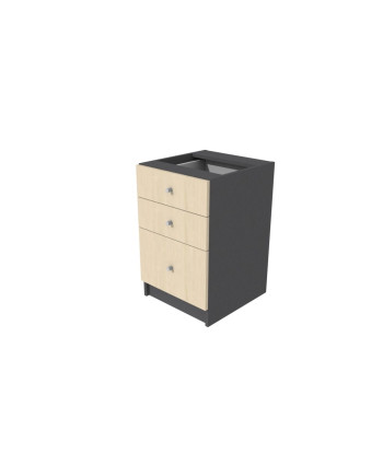 CAJONERA PEDESTAL S/CUBIERTA  46x46x72H