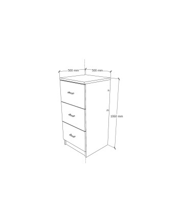 KARDEX 3/CAJONES 50x50x106H