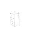 KARDEX 3/CAJONES 50x50x106H