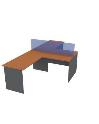ESCRITORIO DOBLE C/LATERAL 320x160