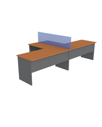 ESCRITORIO DOBLE C/LATERAL 320x160