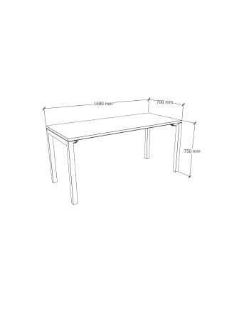 ESCRITORIO BENCH RECTO 160x70