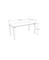 ESCRITORIO BENCH RECTO 160x70