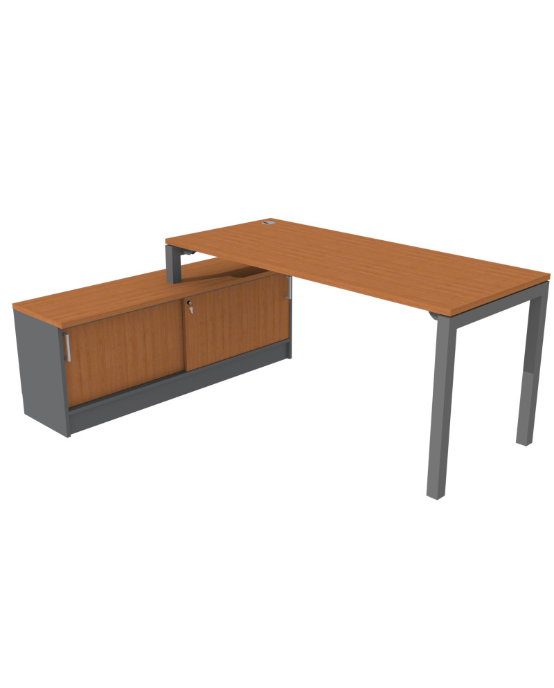 ESCRITORIO C/MUEBLE BASE  180x140