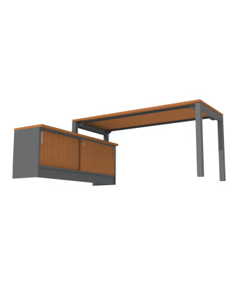 ESCRITORIO C/MUEBLE BASE  180x140
