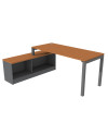 ESCRITORIO C/MUEBLE BASE  180x140