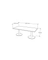 MESA DE REUNION 100x200x75H
