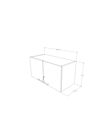 GABINETE COLGANTE 2/PUERTAS 80x37x41H