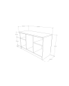 GABINETE BASE 2/PUERTAS 3/CAJONES 120x50x75H
