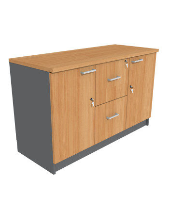 GABINETE BASE 2/PUERTAS 2/CAJONES 120x50x75H