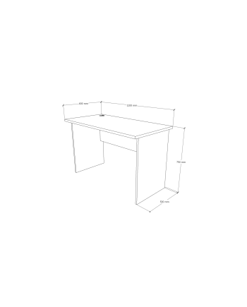 ESCRITORIO RECTO 120x60