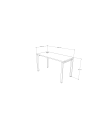 ESCRITORIO NEO RECTO 120x60